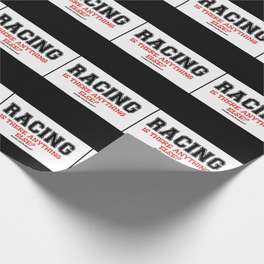 Racing alles andere geschenkpapier (Ecke)