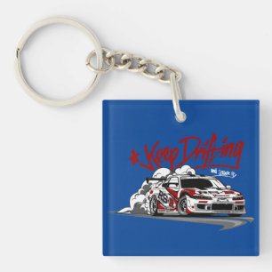 RACING AUTO BEHALTE DREHEN UND KRAPPEN SIE ES! SCHLÜSSELANHÄNGER
