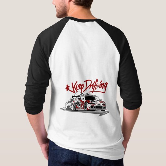 RACING AUTO BEHALTE DREHEN UND KRAPPEN SIE ES! T-Shirt (Rückseite)