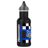 Racing Auto Blue Flag Kinder Vollnahrung Getränk F Edelstahlflasche (Links)