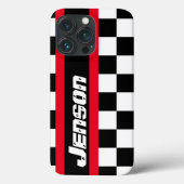 Racing Auto Sport Schachbrettflagge Case-Mate iPhone Hülle (Rückseite)