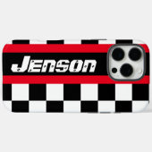 Racing Auto Sport Schachbrettflagge Case-Mate iPhone Hülle (Rückseite (Horizontal))
