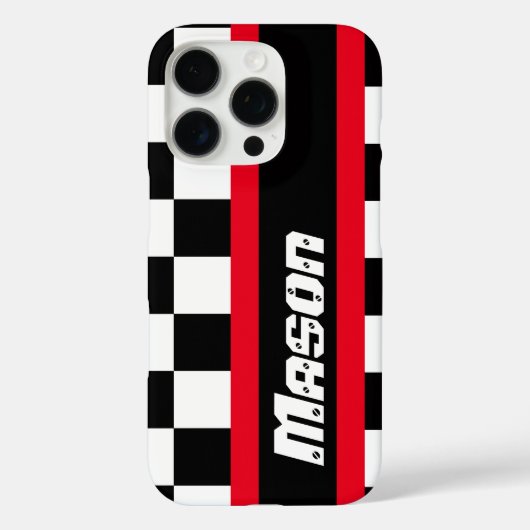 Racing Auto Sport Schachtel Flaggenname iPhone Fal Case-Mate iPhone Hülle (Rückseite)
