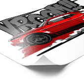 RACING AUTO VOLLSTÄNDIGE GESCHWINDIGKEIT! FOTODRUCK (Ecke)