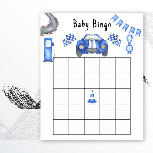 Racing Baby Dusche Bingo Spiel