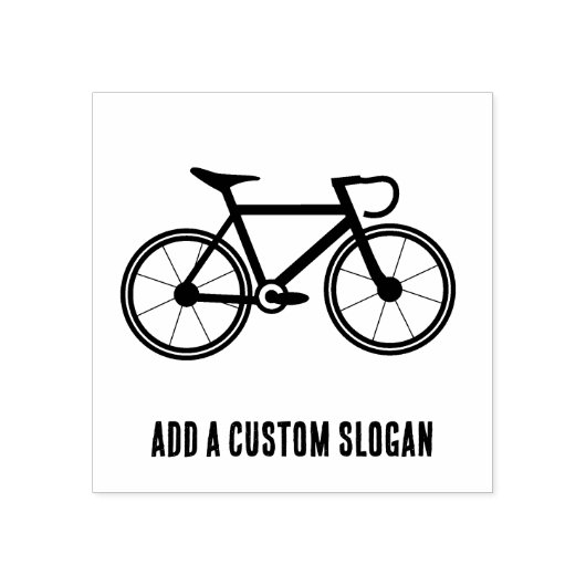 Racing Bicycle - Road Cyclist Transport - eigener Gummistempel (Prägung)