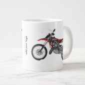 Racing Bike Art Jumbo-Tasse (Vorderseite Rechts)