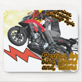 Racing Bike Art Mousepad