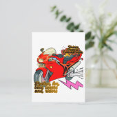 Racing Bike Art Speed Feiertagspostkarte (Stehend Vorderseite)