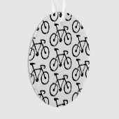 Racing Bike Lino Print Acrylic Ornament (Vorderseite)