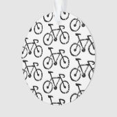 Racing Bike Lino Print Acrylic Ornament (Vorderseite)