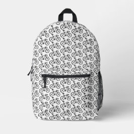 Racing Bike Lino Print Bedruckter Rucksack