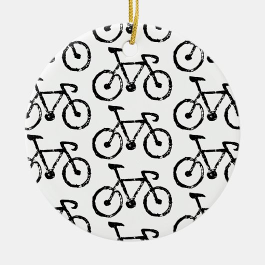 Racing Bike Print Keramik Ornament (Vorne)