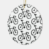 Racing Bike Print Keramik Ornament (Links)