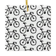 Racing Bike Print Ornament
