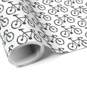 Racing Bike Print Wrapping Paper Geschenkpapier (Rolleneckpunkt)