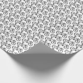 Racing Bike Print Wrapping Paper Geschenkpapier (Ecke)