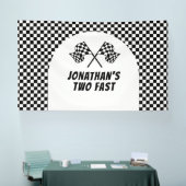Racing Birthday Two Fast backdrop banner (Messe)