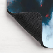 Racing Black Horse Portrait Minimalist Mousepad (Ecke)