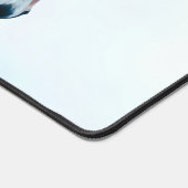 Racing Black Horse Portrait Minimalist Schreibtischunterlage (Ecke)