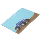 Racing Blue Monster Truck für Jungen Notizblock (angewinkelt)