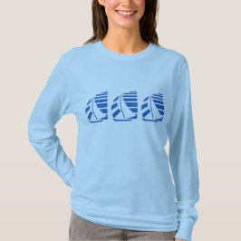 Racing Boat Sailing T - Shirt