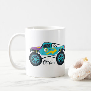 Racing Boy's Monster Truck Kaffeetasse