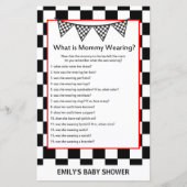 Racing Car Baby Shower Game PRINTED (Vorderseite)