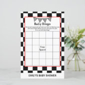 Racing Car Baby Shower Game PRINTED (Stehend Vorderseite)