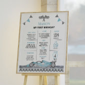 Racing Car Birthday Party Meilenstein Poster