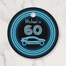 Racing Car Black & Cyan Any Age Man's Party der 19