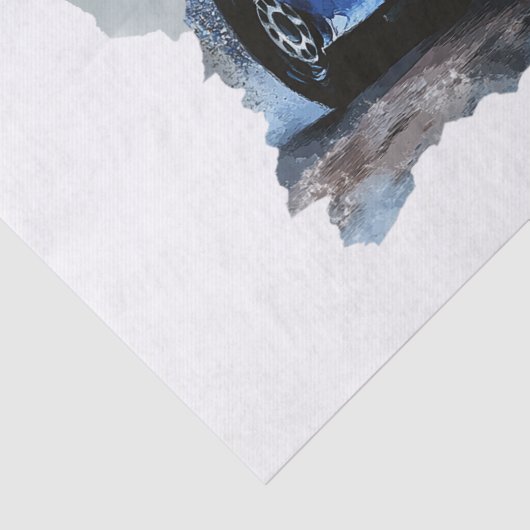 Racing Car Decoupage Seidenpapier (Detail)