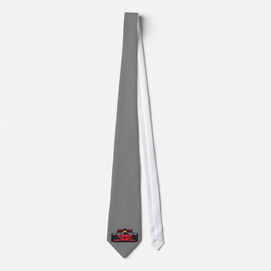 Racing Car Design Necktie Krawatte (Vorderseite)