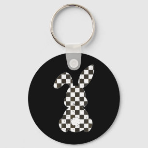 Racing Car Flag Bunny Happy Oaster Race Car Boys G Schlüsselanhänger