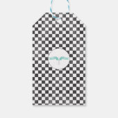 Racing Car Giraffe Geburtstag Vielen Dank Geschenkanhänger (Rückseite)