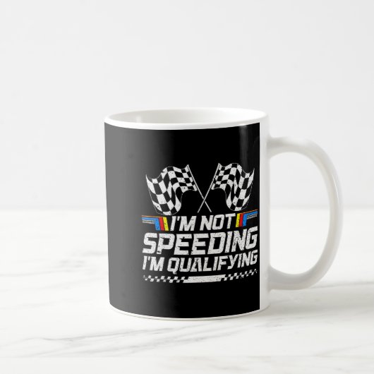 Racing Car Not Speeding Im Qualifying Race Men Kid Kaffeetasse (Rechts)