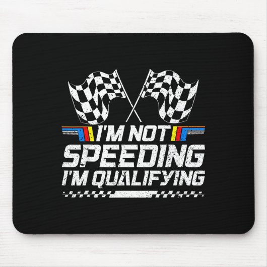 Racing Car Not Speeding Im Qualifying Race Men Kid Mousepad (Vorne)