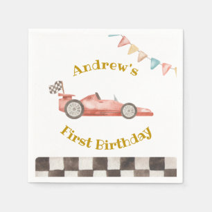 Racing Car Party Paper Napkin Serviette