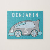 Racing Car personalizable Kids Puzzle (Horizontal)