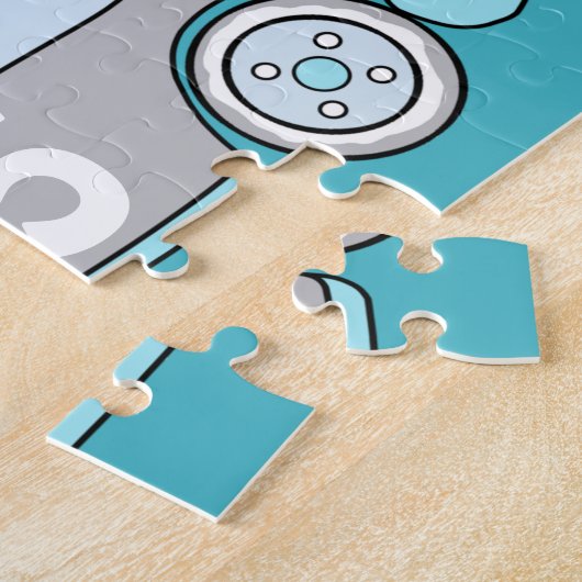 Racing Car personalizable Kids Puzzle (Seite)