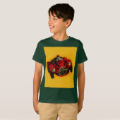 Racing Car Rot Gelb Altes Auto T-Shirt (Vorne ganz)