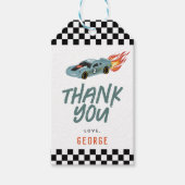 Racing Car Two Fast Kindergeburtstag Gefallen Geschenkanhänger (Vorderseite)