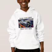 Racing Car Ventilator editierbarer Stil Hoodie (Vorderseite)