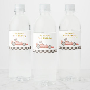 Racing Car Water Flaschen Etiketten