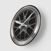 Racing Car Wheel Rim Gran Turismo Film GT7 Runde Wanduhr (Winkel)