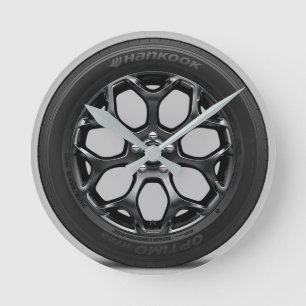 Racing Car Wheel Rim Gran Turismo Film GT7 Runde Wanduhr