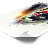 Racing Cars at High Speed,  Fotodruck (Ecke)