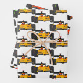 Racing Cars geteerte Design Wrapping Paper Sheets Geschenkpapier Set (Beispiel)