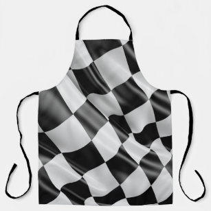 Racing Checkered Flag Oval Track oder Drag Race Schürze