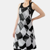 Racing Checkered Flag Oval Track oder Drag Race Schürze (InSitu)